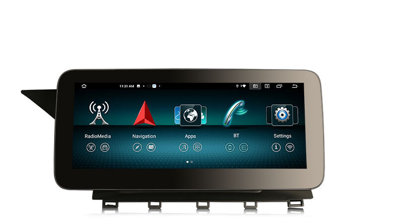 ES38GK45 IPS Android 14 Auto Radio For Mercedes Benz GLK Class X204 Car Stereo Multimedia Screen Navigation Carplay 4G N