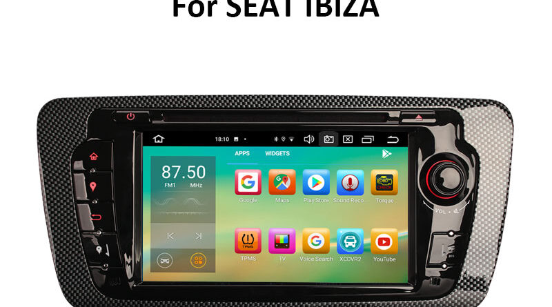 Erisin ES8122S 7″ PX5 Android 12.0 Car DVD GPS For SEAT IBIZA DSP CarPlay & Auto Radio TPMS DAB+ 4G Bluetooth