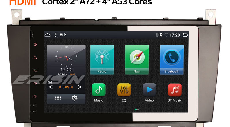 Erisin ES6283C 8″ Android 9.0 Car Stereo DAB+ 4G WiFi HDMI GPS Sat Nav for Mercedes C/CLK/CLC Class W203 W209